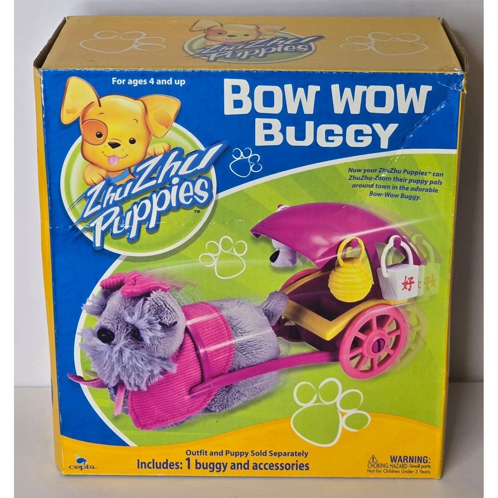 ZHU ZHU BABIES BOW WOW BUGGY NEW